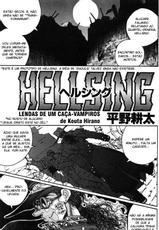 [Hirano Kouta] Hellsing (COMIC Kairakuten 1996-10) [Portuguese-BR]-[平野耕太] Hellsing (快楽天 1996年10月号) [ポルトガル翻訳]