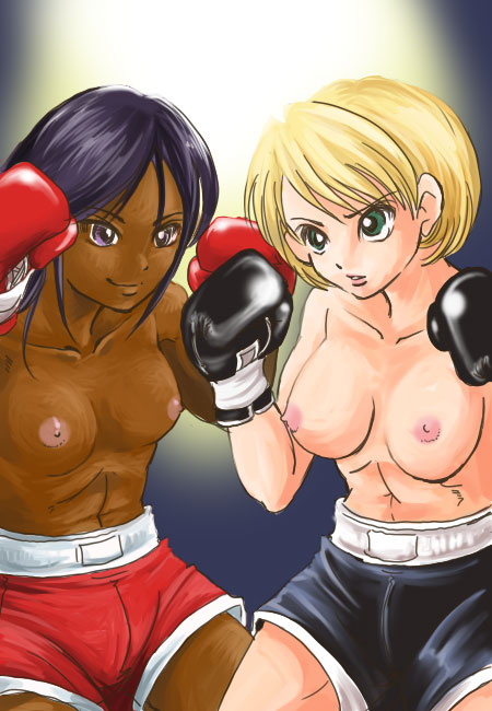 Girl vs Girl Boxing Match 3 by Taiji [CATFIGHT] 