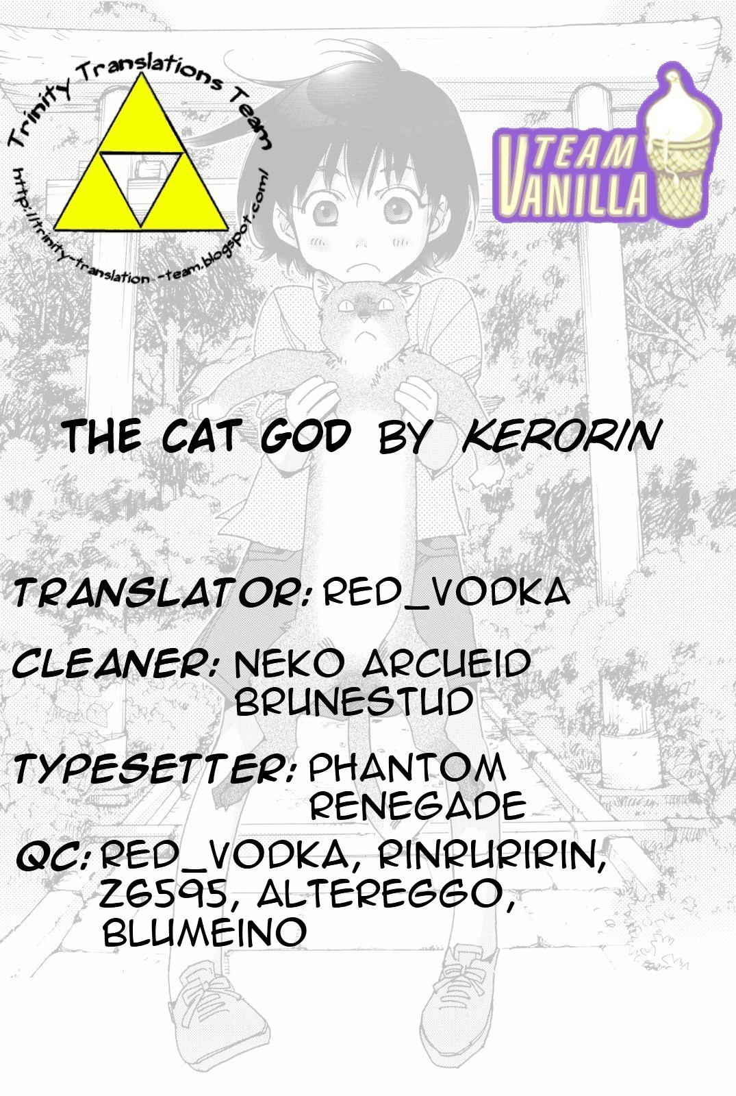 [Kerorin] Neko no Kami-sama | The Cat God (Pink Trash) [English] [Team Vanilla + Trinity Translations Team] [Decensored] [けろりん] ねこのかみさま (ピンクトラッシュ) [英訳] [無修正]