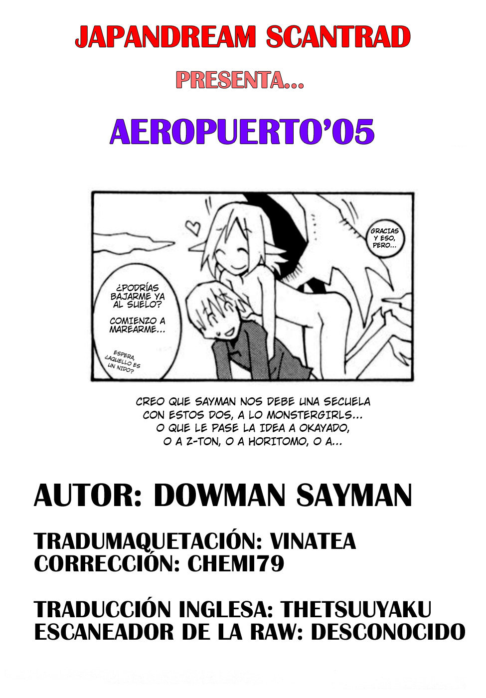 [Dowman Sayman] Aeropuerto '05 [Spanish] [JapanDream Scantrad] 