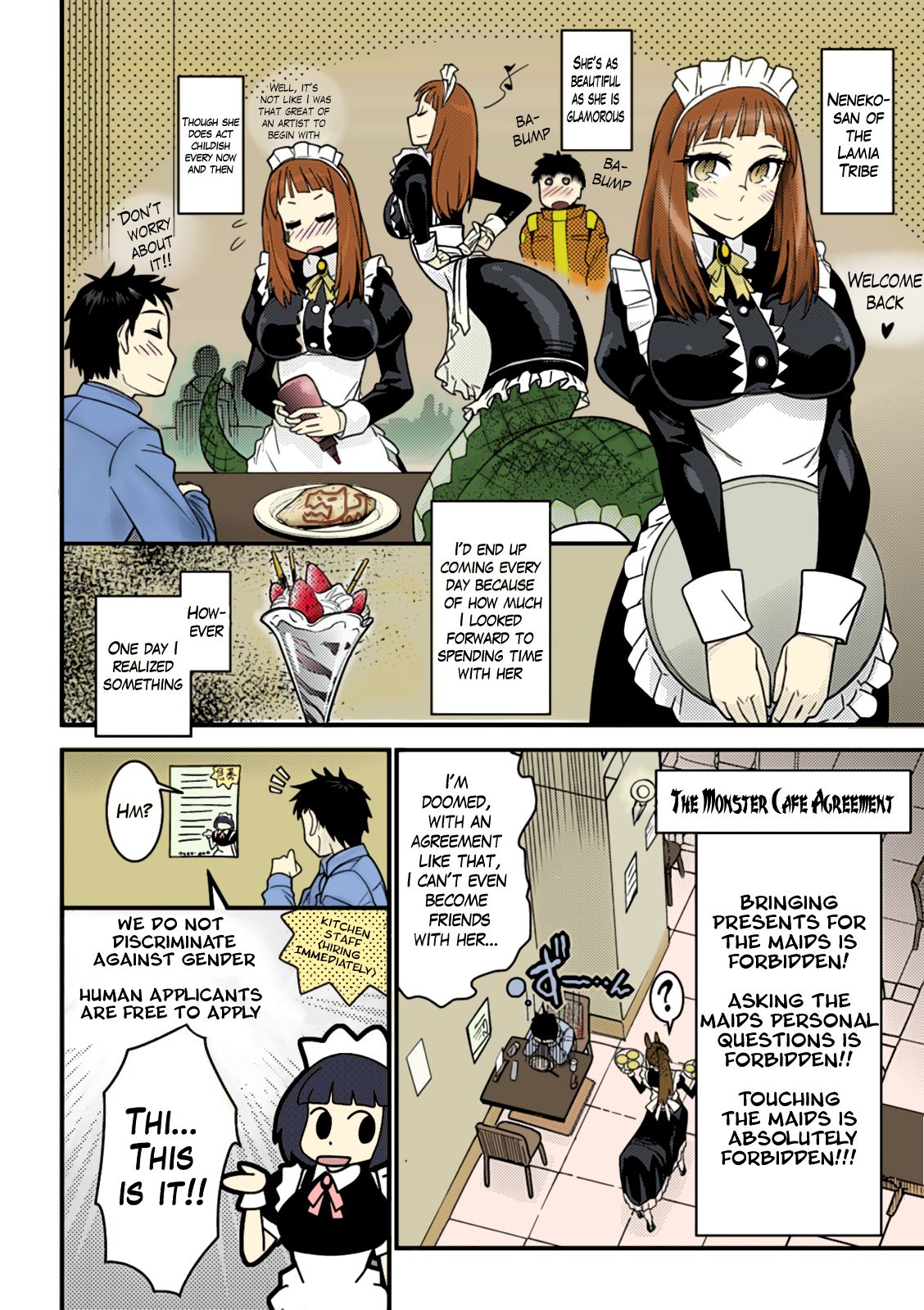 [Kuroshiki] Mon Cafe yori Ai o Komete | With Love, the Monster Cafe (Bessatsu Comic Unreal Monster Musume Paradise Vol. 4) [English] [The Lusty Lady Project] [Colorized] [Decensored] [Digital] [玄式] モン☆カフェより愛を込めて♥ (別冊コミックアンリアル モンスター娘パラダイス Vol.4) [英訳] [カラー化] [無修正] [DL版]